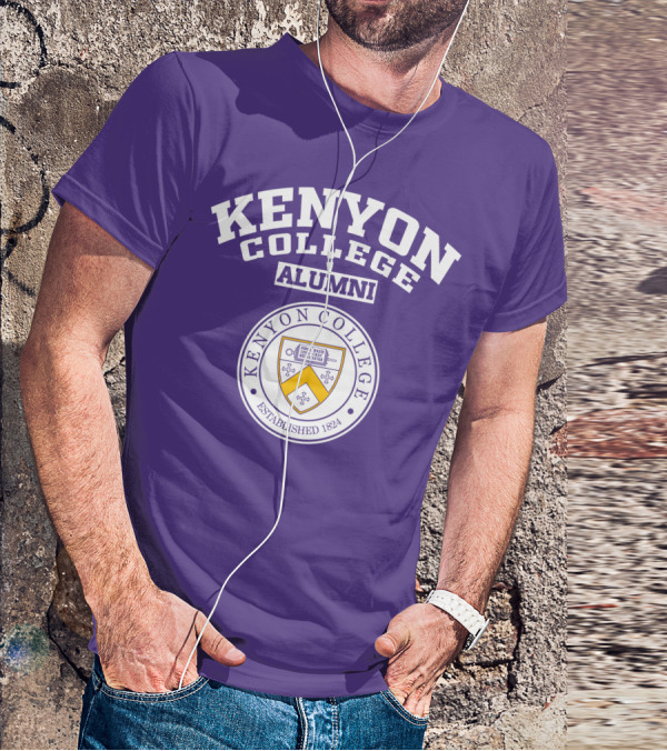 Kenyon College Alumni Established 1824 Seal Purple T-Shirt