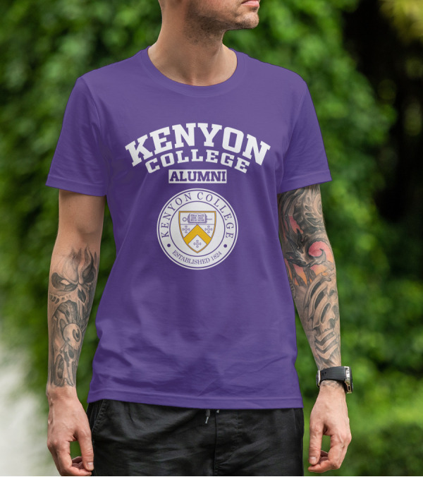 Kenyon College Alumni Established 1824 Seal Purple T-Shirt