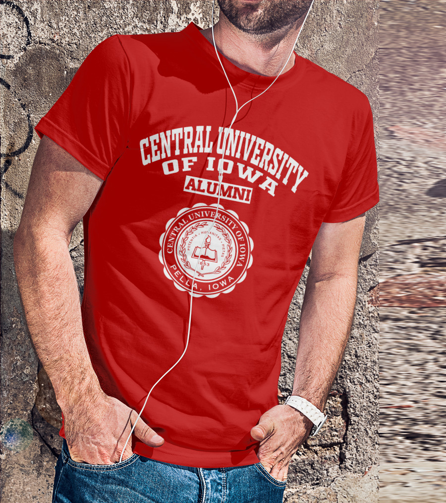 Central University Of Iowa Alumni Pella Seal 1853 T-Shirt