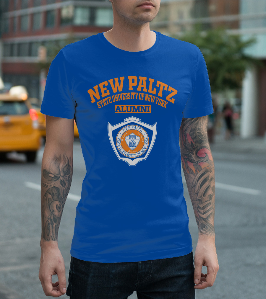 NEW PALTZ STATE UNIVERSITY OF NEW YORK ALUMNI SEAL TO LEARN TO SEARCH TO SERVE T-Shirt