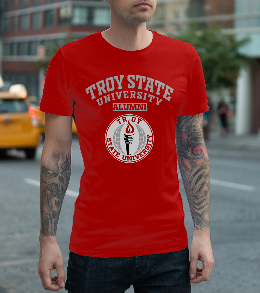 Troy State University Alumni 1887 Torch T-Shirt