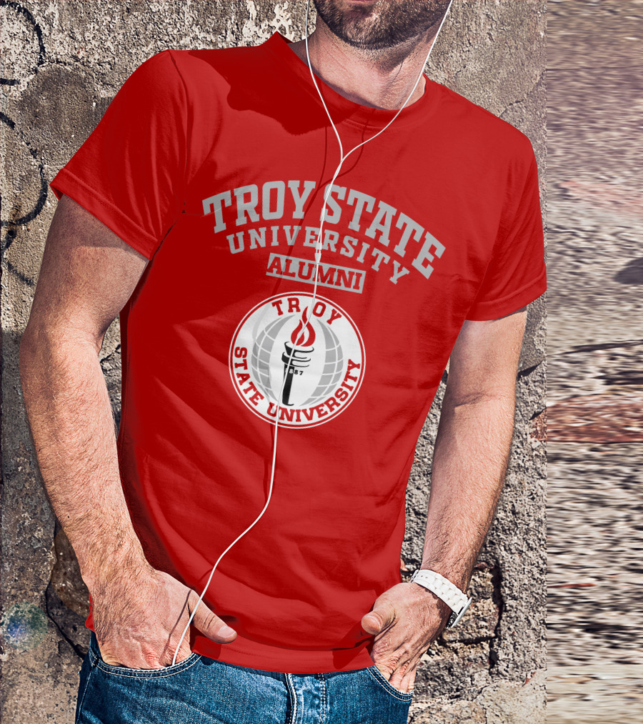 Troy State University Alumni 1887 Torch T-Shirt