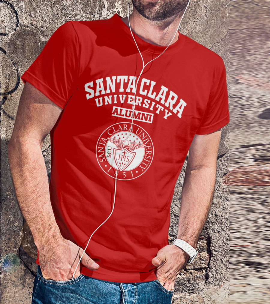 Santa Clara University Alumni SCU 1851 Seal T-Shirt