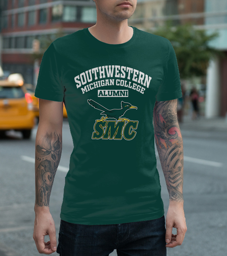 Southwestern Michigan College Alumni SMC Bird T-Shirt