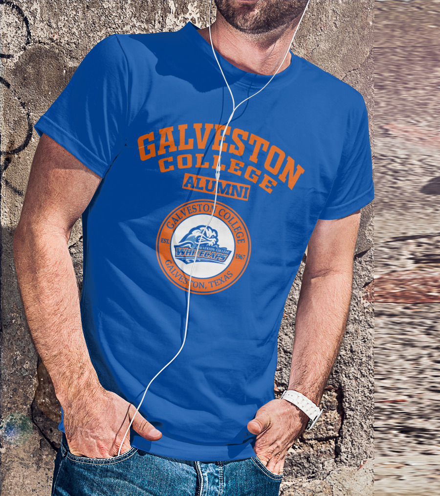 Galveston College Alumni Whitecaps Established 1967 Texas T-Shirt