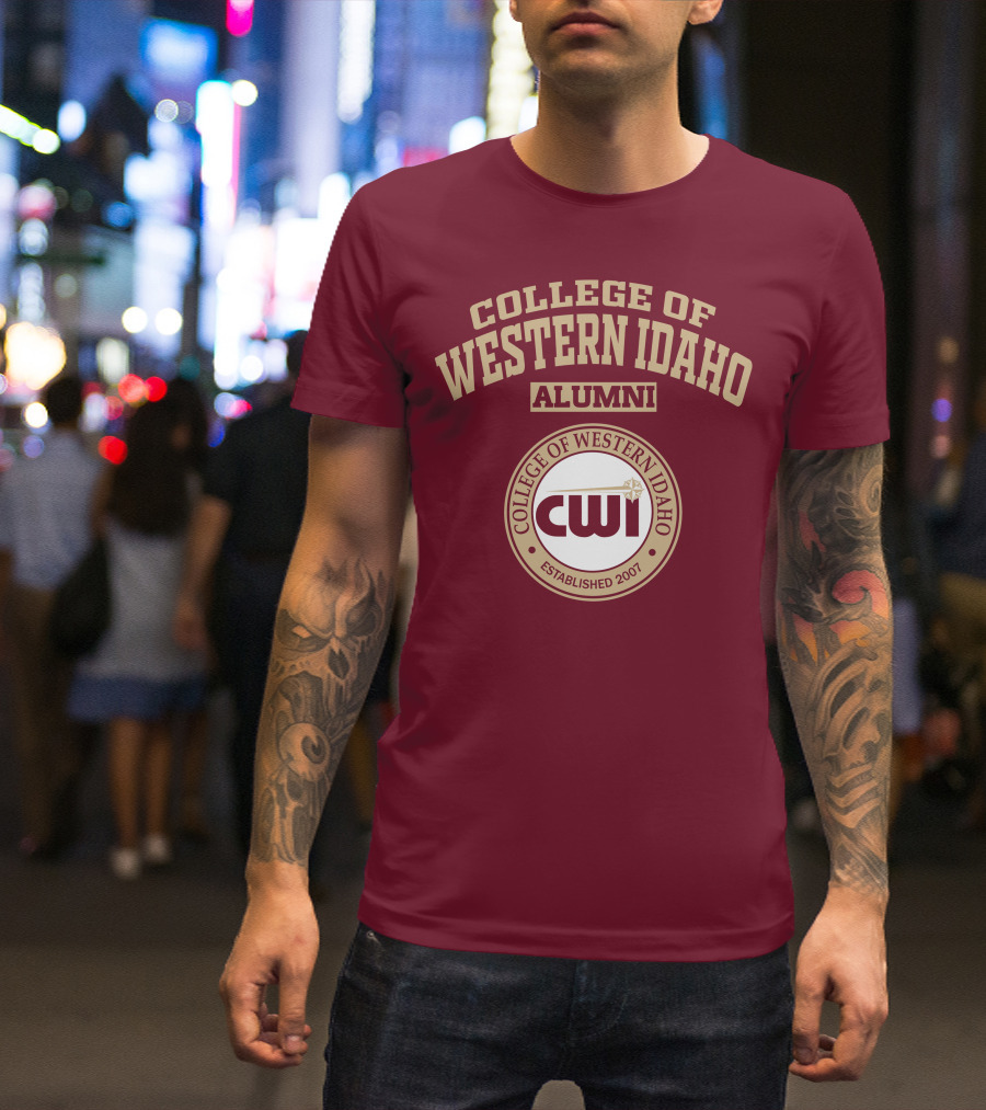 College Of Western Idaho Alumni Established 2007 CWI T-Shirt