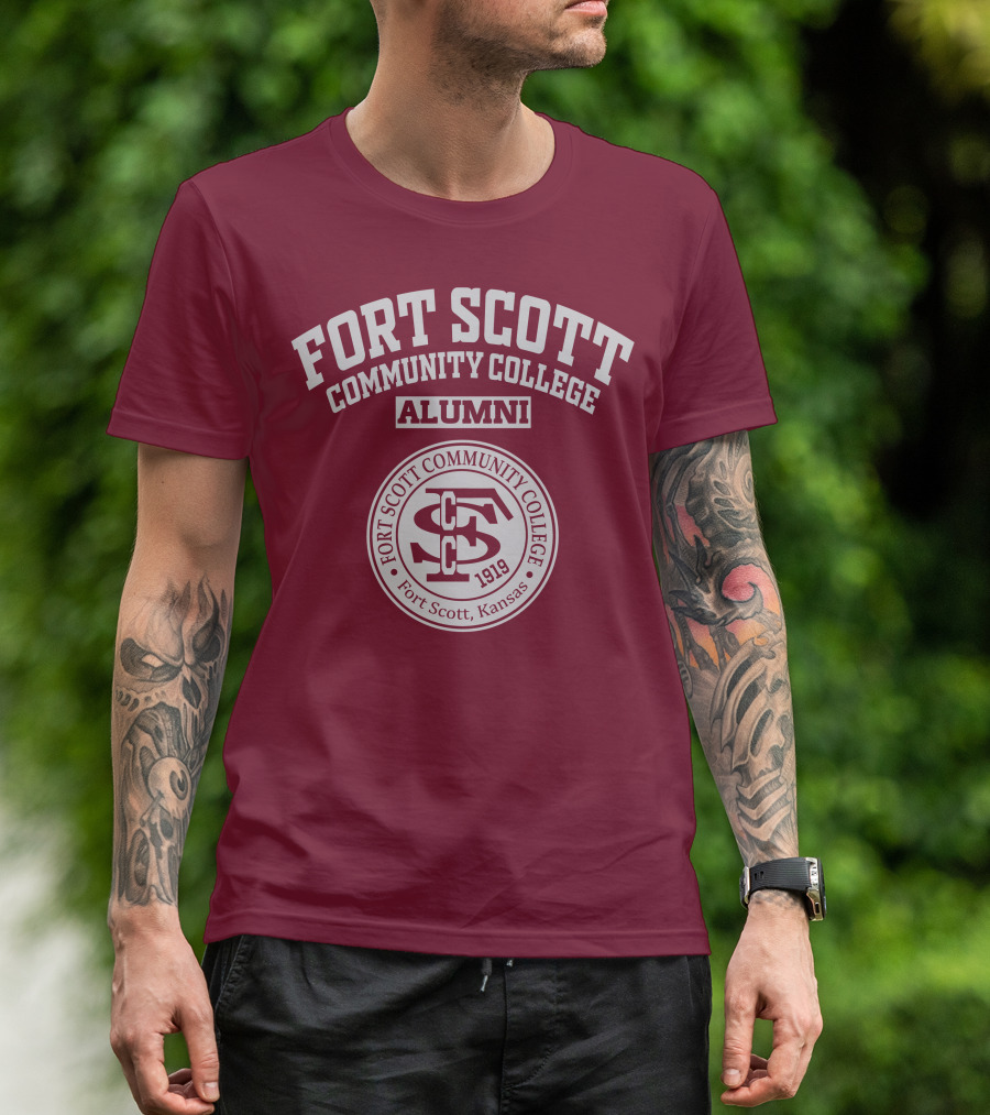 Fort Scott Community College Alumni 1919 Seal Fort Scott Kansas T-Shirt