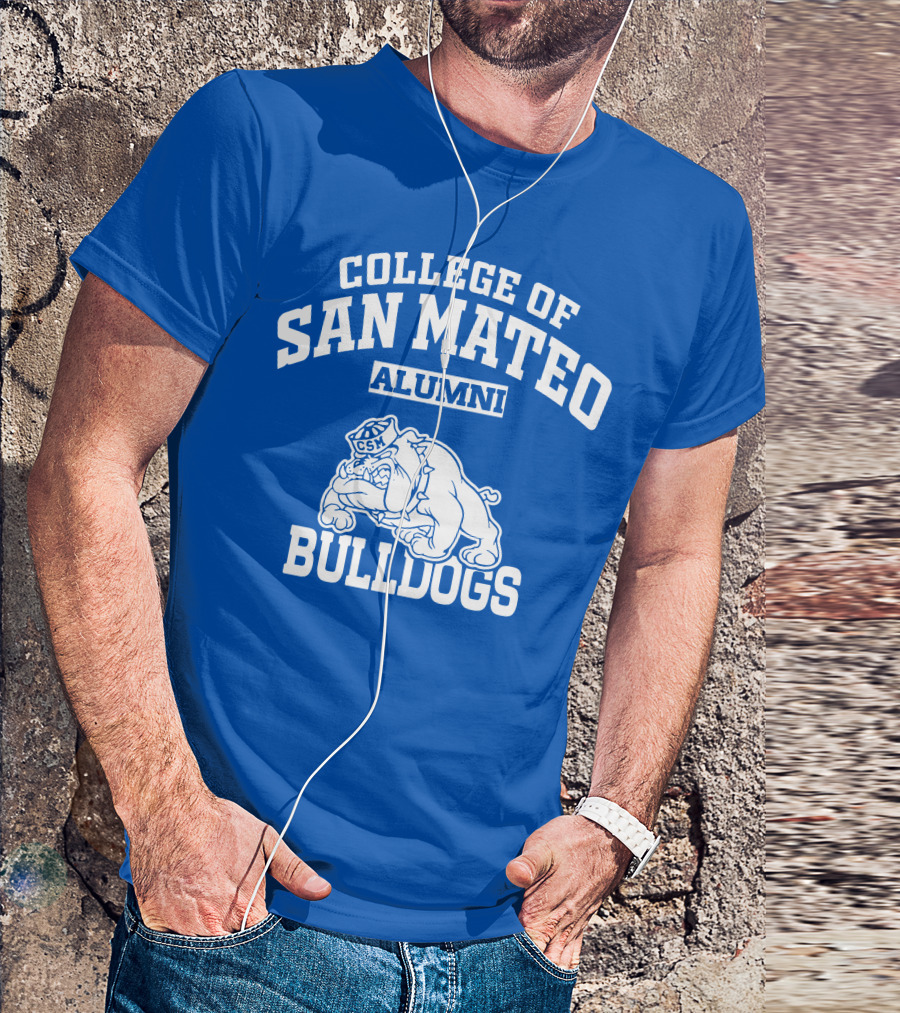 College Of San Mateo Alumni Bulldogs CSM T-Shirt