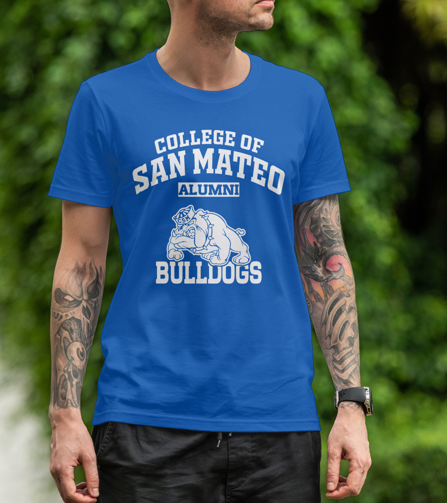 College Of San Mateo Alumni Bulldogs CSM T-Shirt
