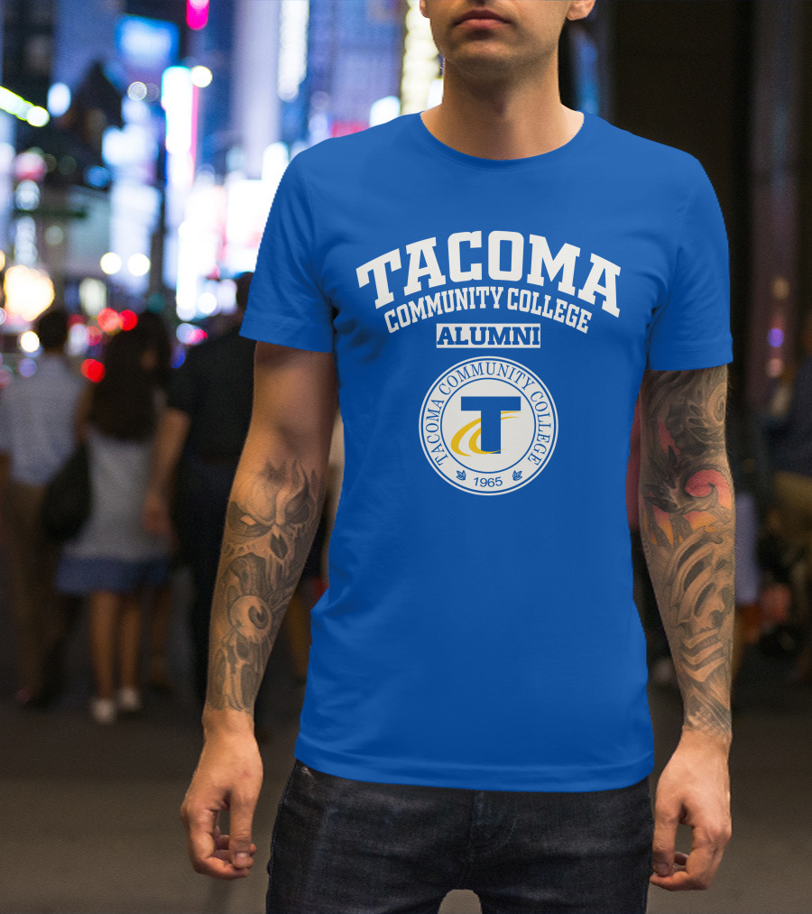 Tacoma Community College Alumni 1965 Seal Blue T-Shirt
