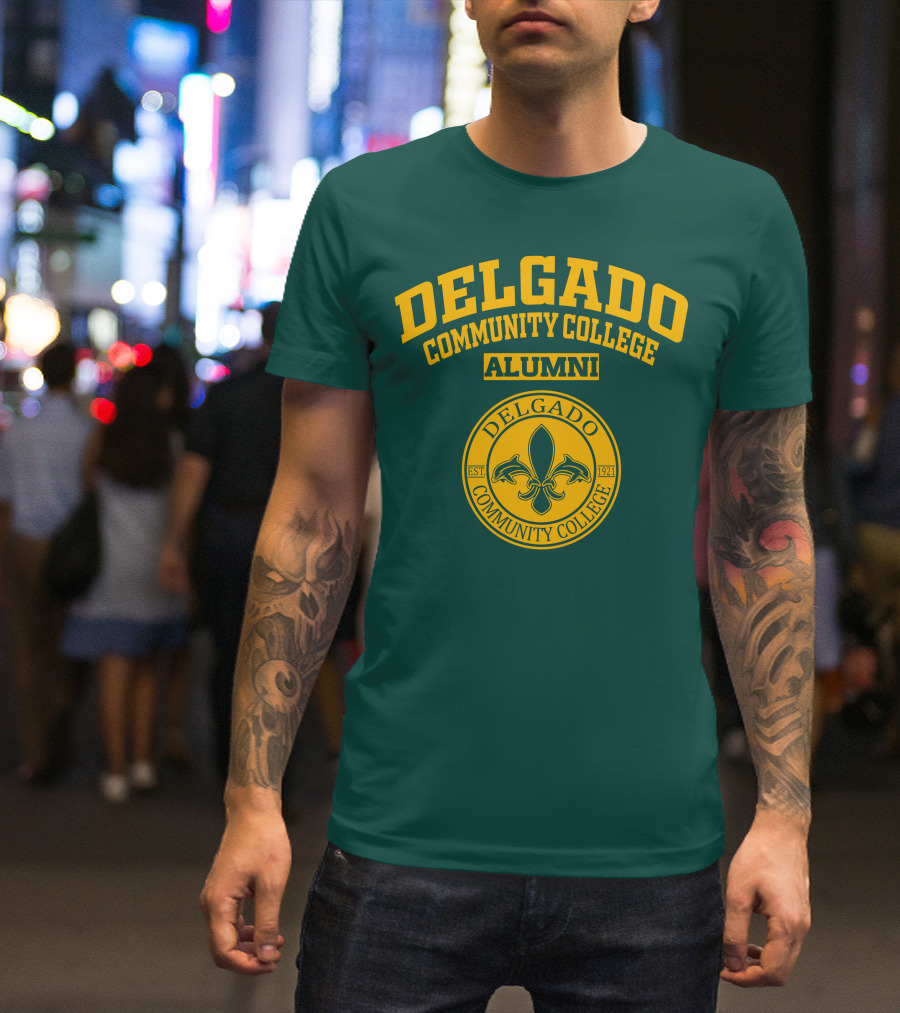 Delgado Community College Alumni EST. 1921 Fleur-de-lis T-Shirt