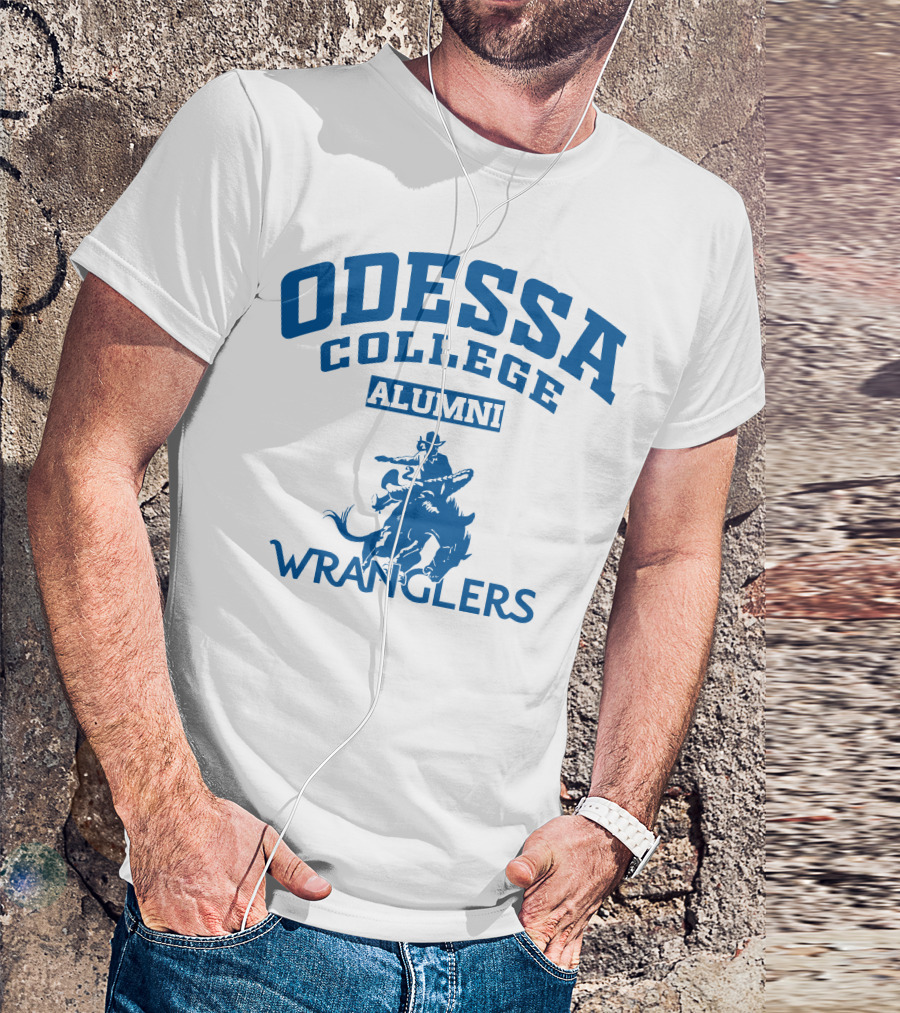 Odessa College Alumni Wranglers Cowboy Rider T-Shirt
