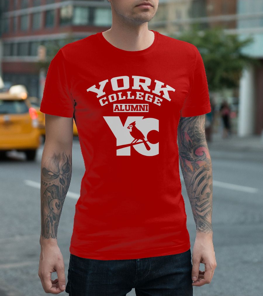 York College Alumni YC Cardinal T-Shirt