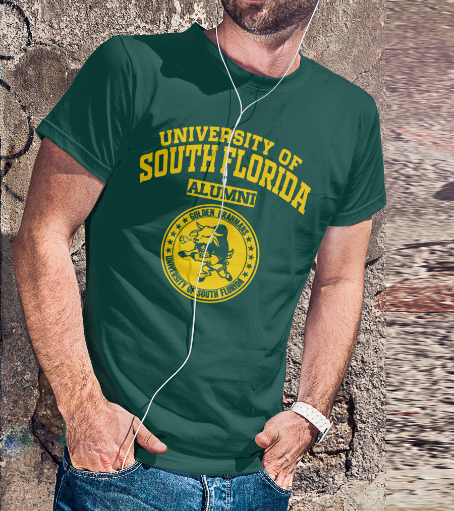 UNIVERSITY OF SOUTH FLORIDA ALUMNI GOLDEN BRAHMANS T-Shirt