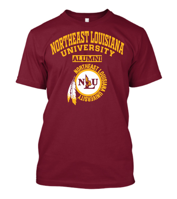 Northeast Louisiana University Alumni NLU Logo With Feathers T-Shirt