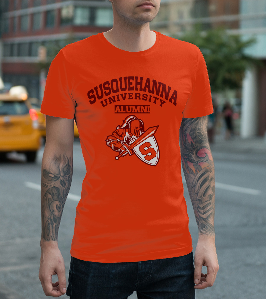 Susquehanna University Alumni Knight Shield S T-Shirt