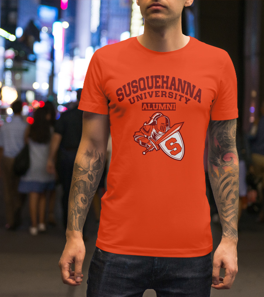 Susquehanna University Alumni Knight Shield S T-Shirt