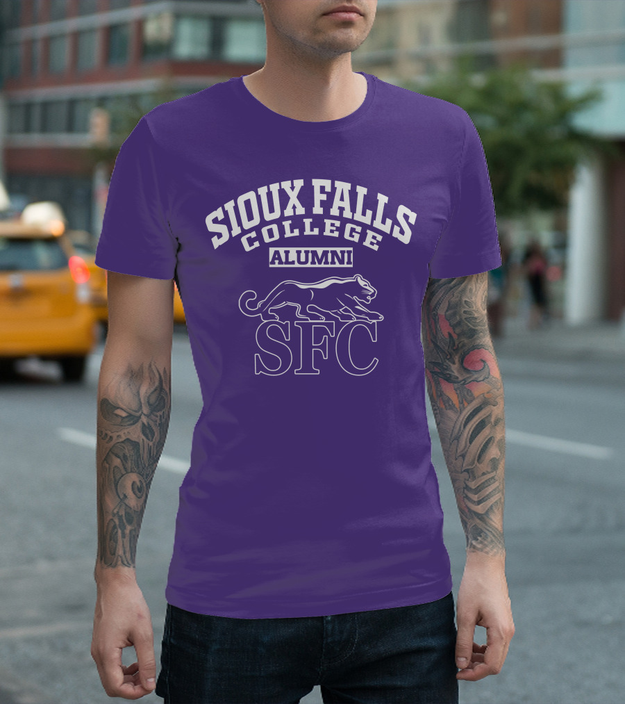 Sioux Falls College Alumni SFC Panther Purple T-Shirt