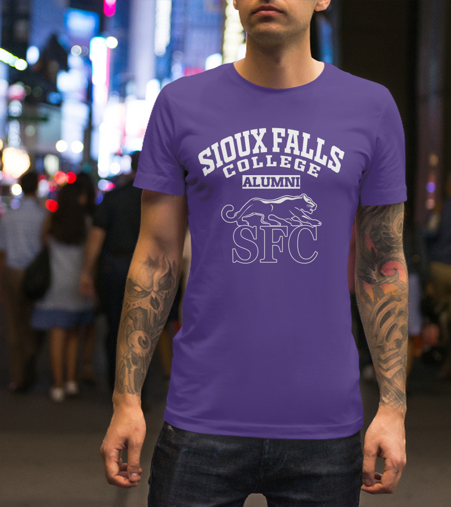 Sioux Falls College Alumni SFC Panther Purple T-Shirt