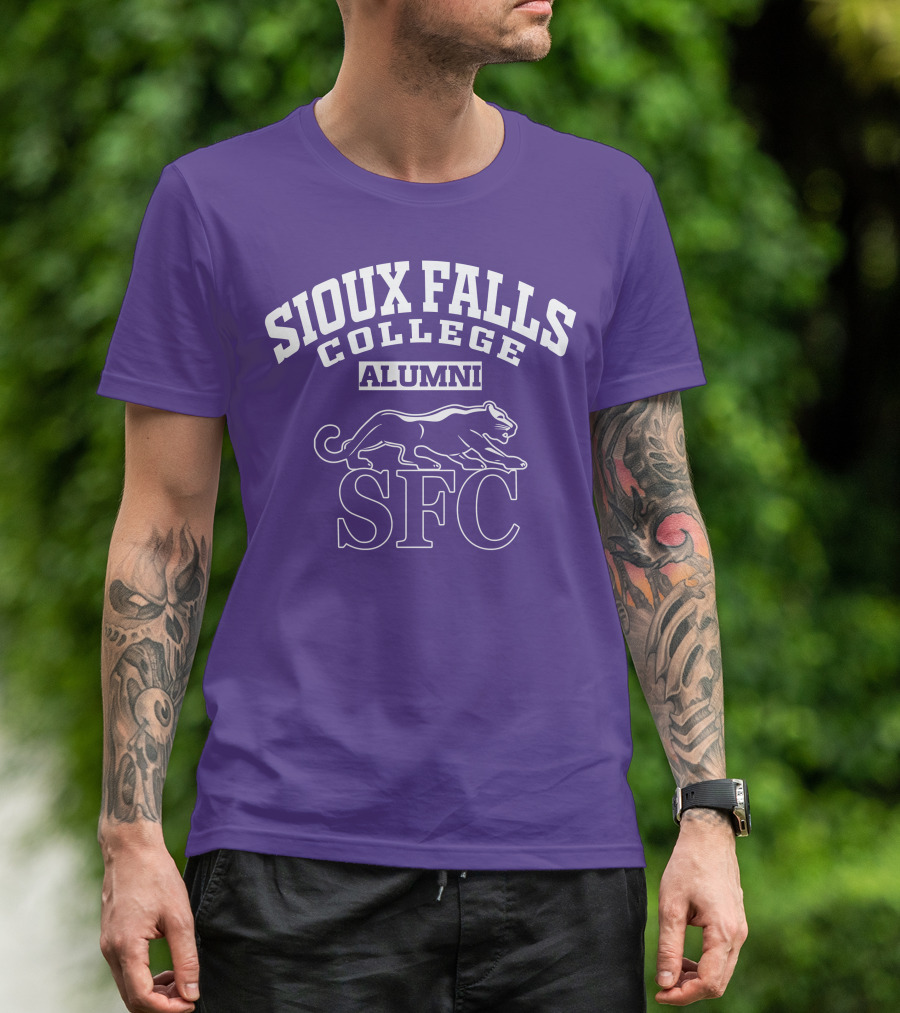 Sioux Falls College Alumni SFC Panther Purple T-Shirt