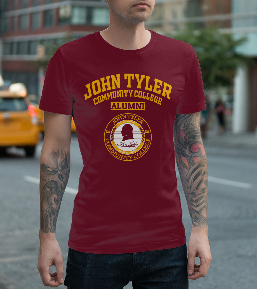 John Tyler Community College Alumni Established 1967 Deeds Not Words T-Shirt