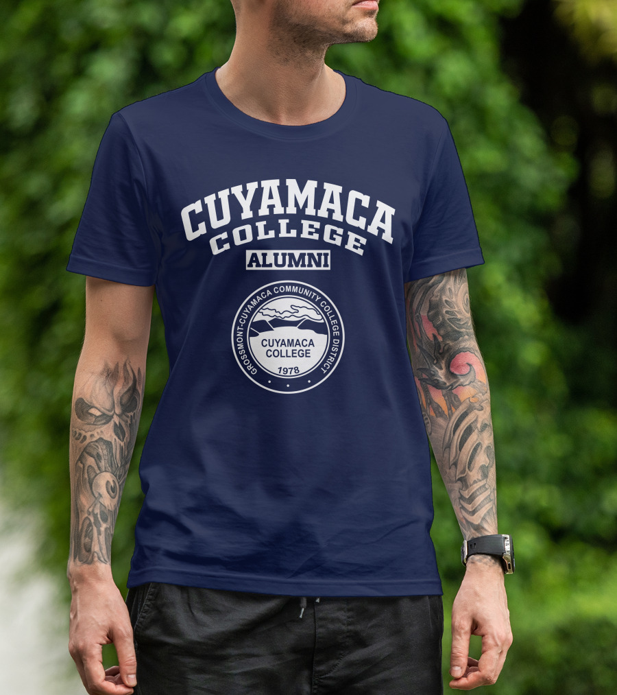 Cuyamaca College Alumni Grossmont-Cuyamaca Community College District 1978 T-Shirt