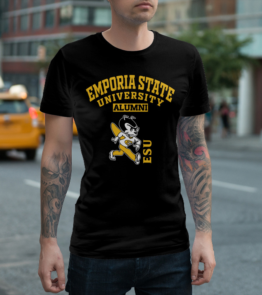 Emporia State University Alumni ESU Vintage Mascot T-Shirt