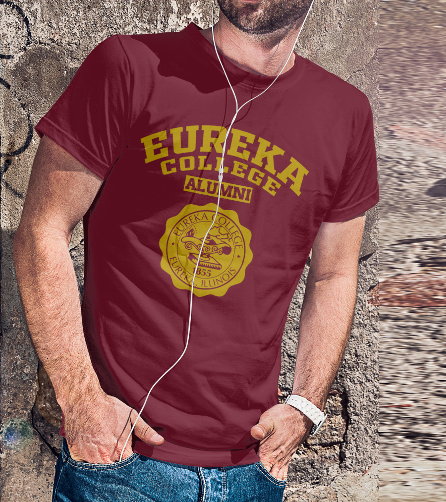Eureka College Alumni Seal 1855 Eureka Illinois T-Shirt