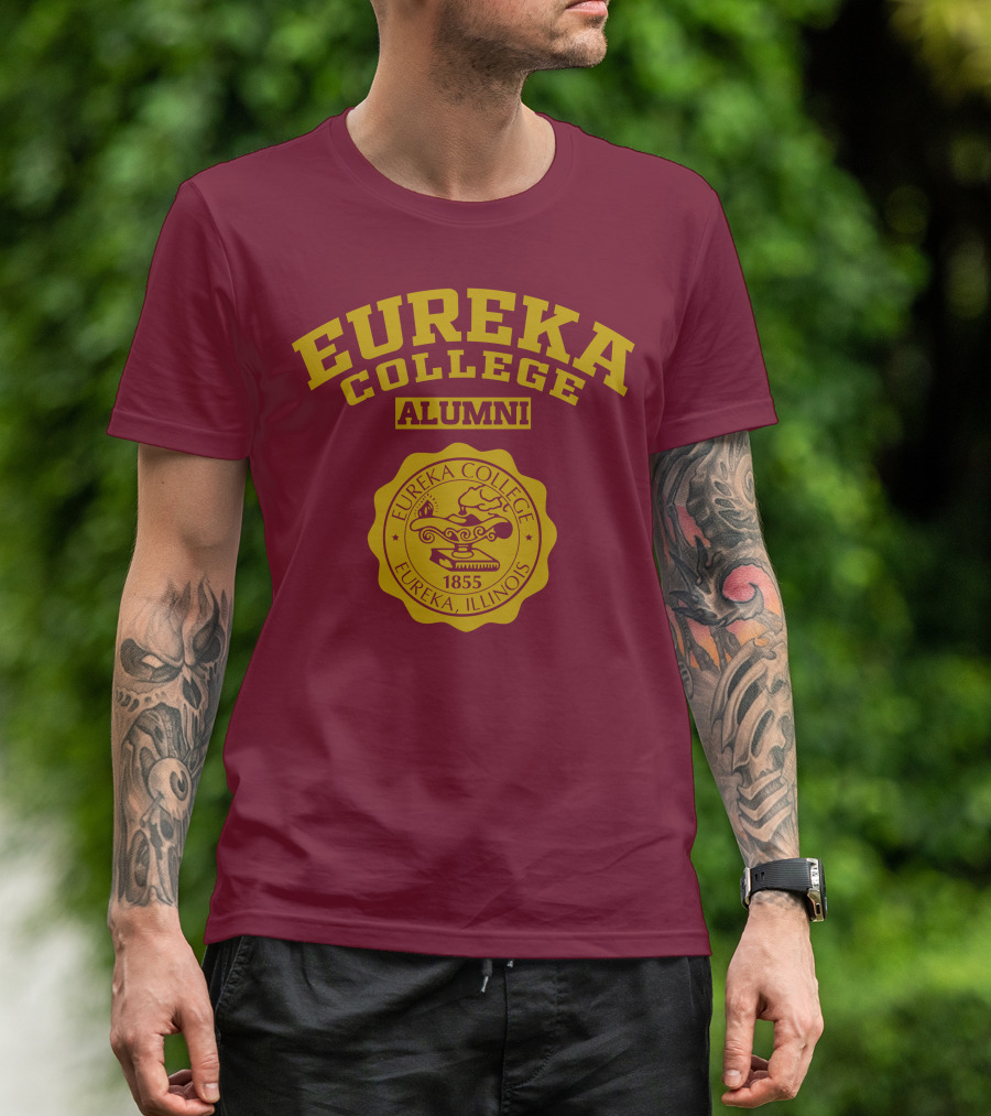 Eureka College Alumni Seal 1855 Eureka Illinois T-Shirt