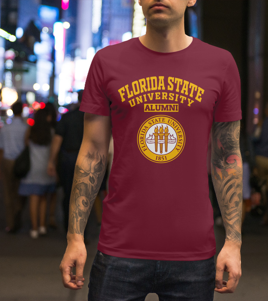 Florida State University Alumni 1851 Vires Artes Mores T-Shirt