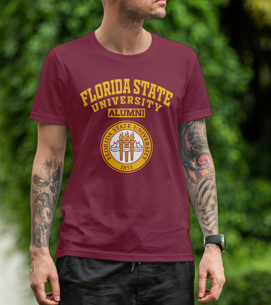 Florida State University Alumni 1851 Vires Artes Mores T-Shirt