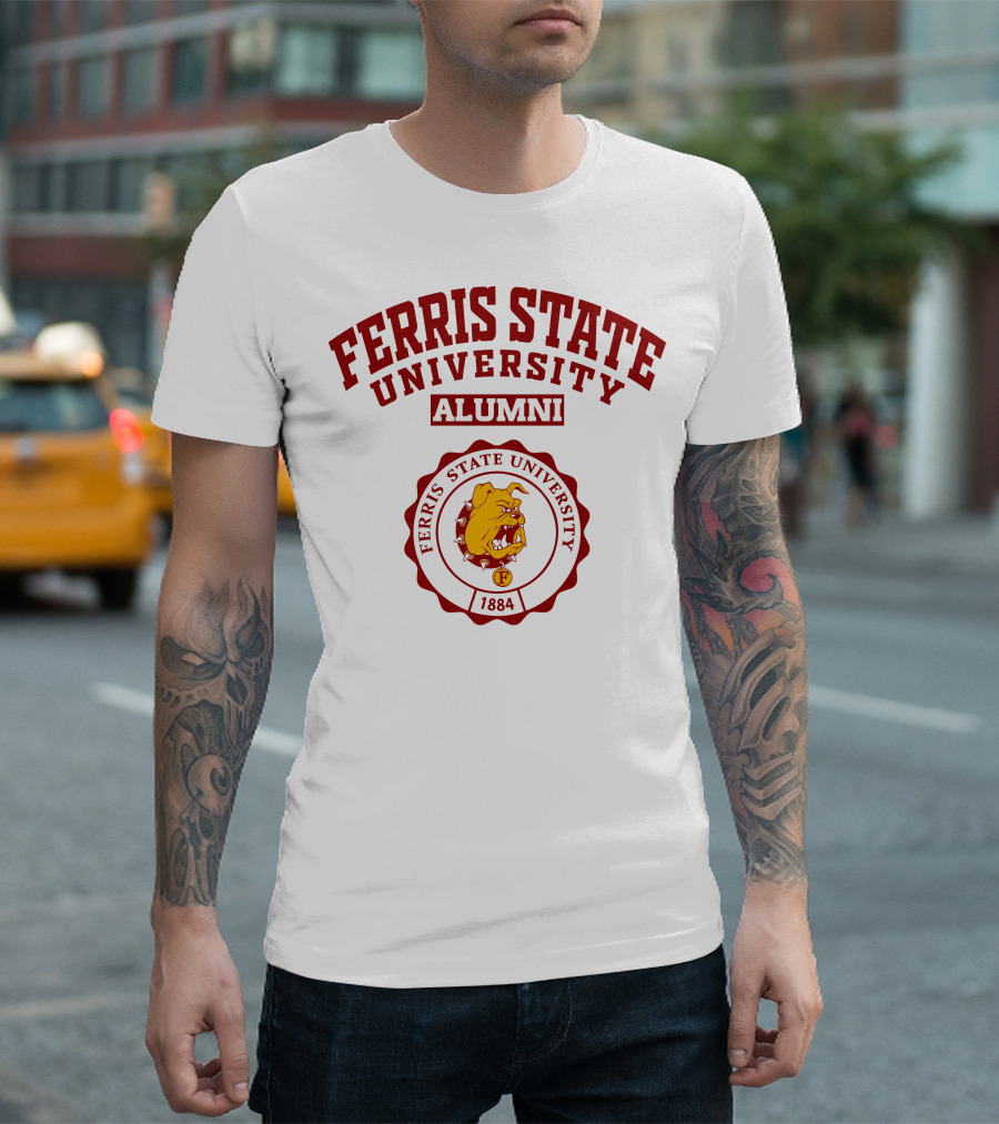 Ferris State University Alumni 1884 Bulldog Seal T-Shirt
