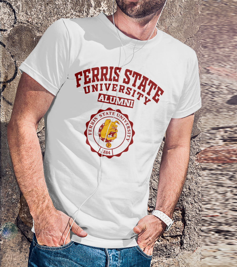 Ferris State University Alumni 1884 Bulldog Seal T-Shirt
