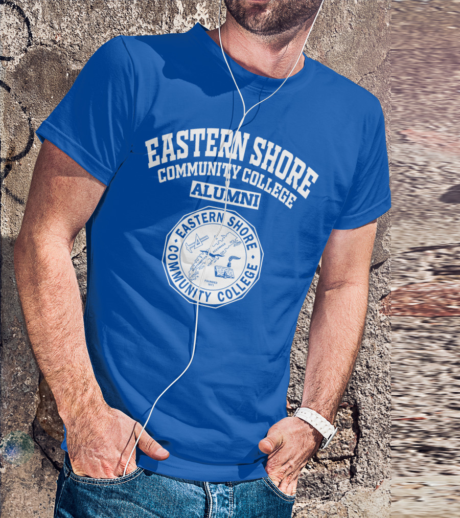 Eastern Shore Community College Alumni Seal Founded 1971 Marine Navigation And Technology T-Shirt
