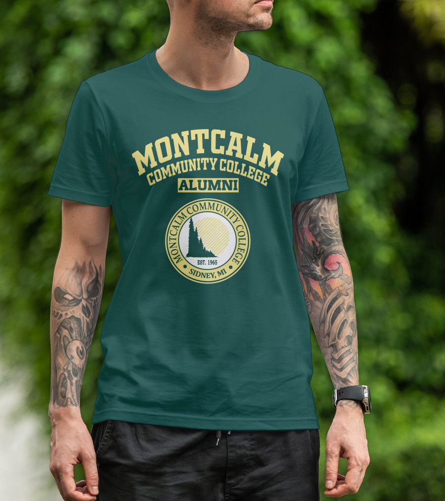 Montcalm Community College Alumni Est. 1965 Sidney MI T-Shirt