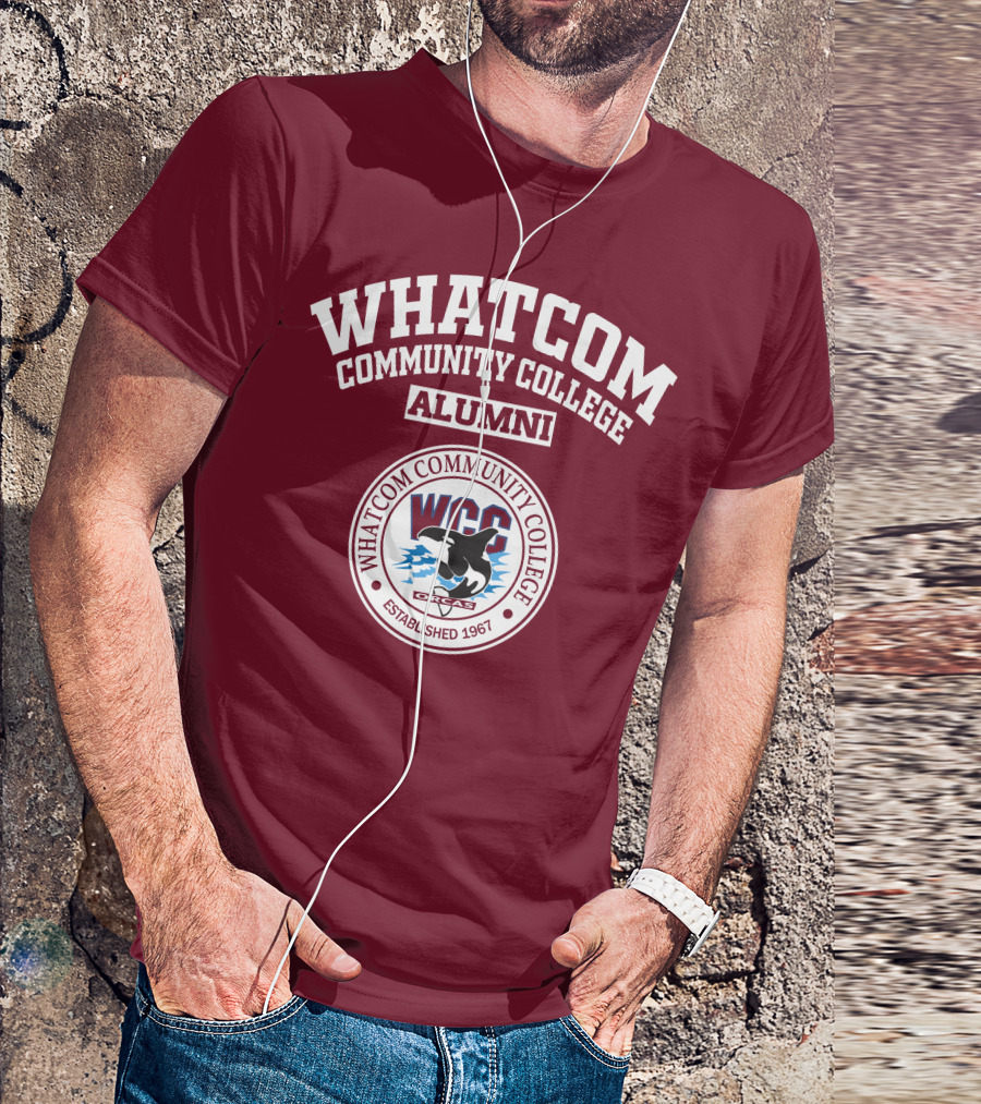 Whatcom Community College Alumni WCC Orcas Established 1967 T-Shirt