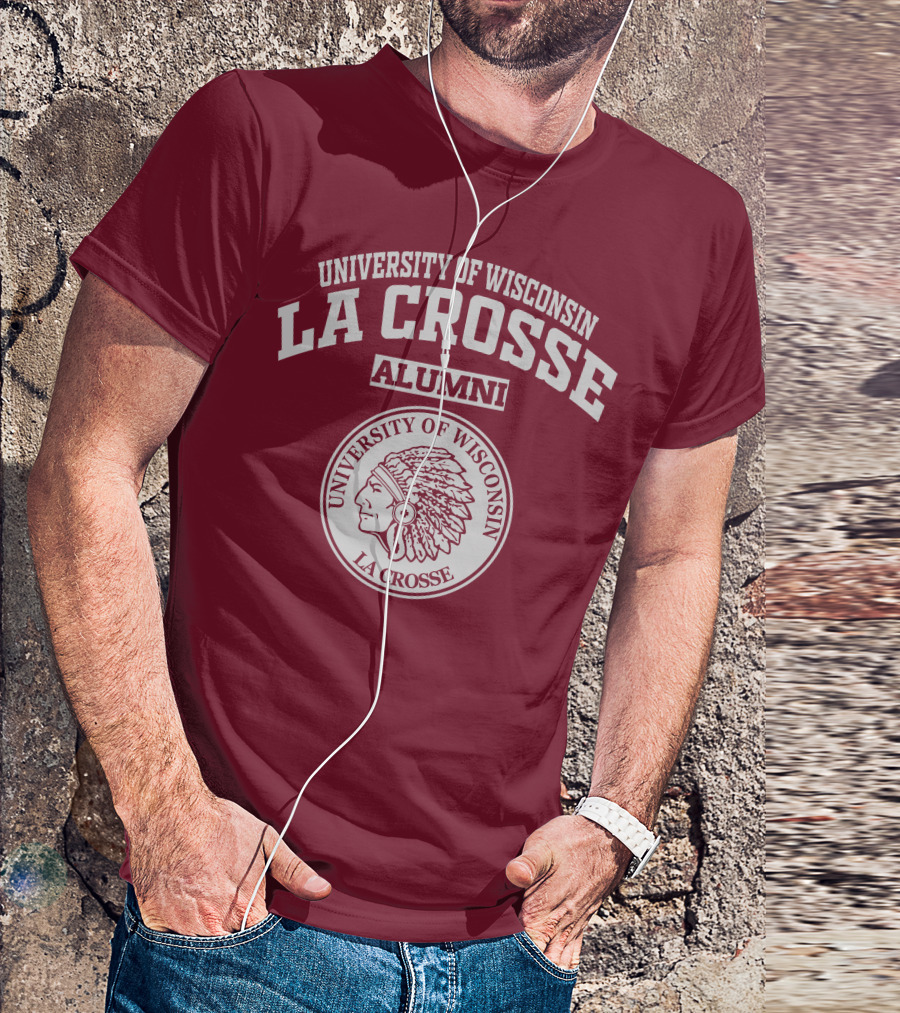 University Of Wisconsin La Crosse Alumni Indian Head T-Shirt