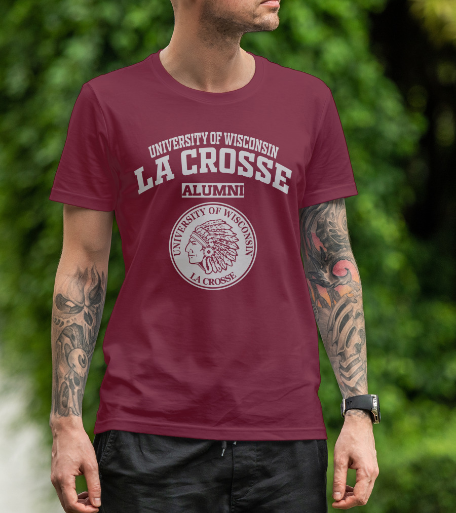 University Of Wisconsin La Crosse Alumni Indian Head T-Shirt