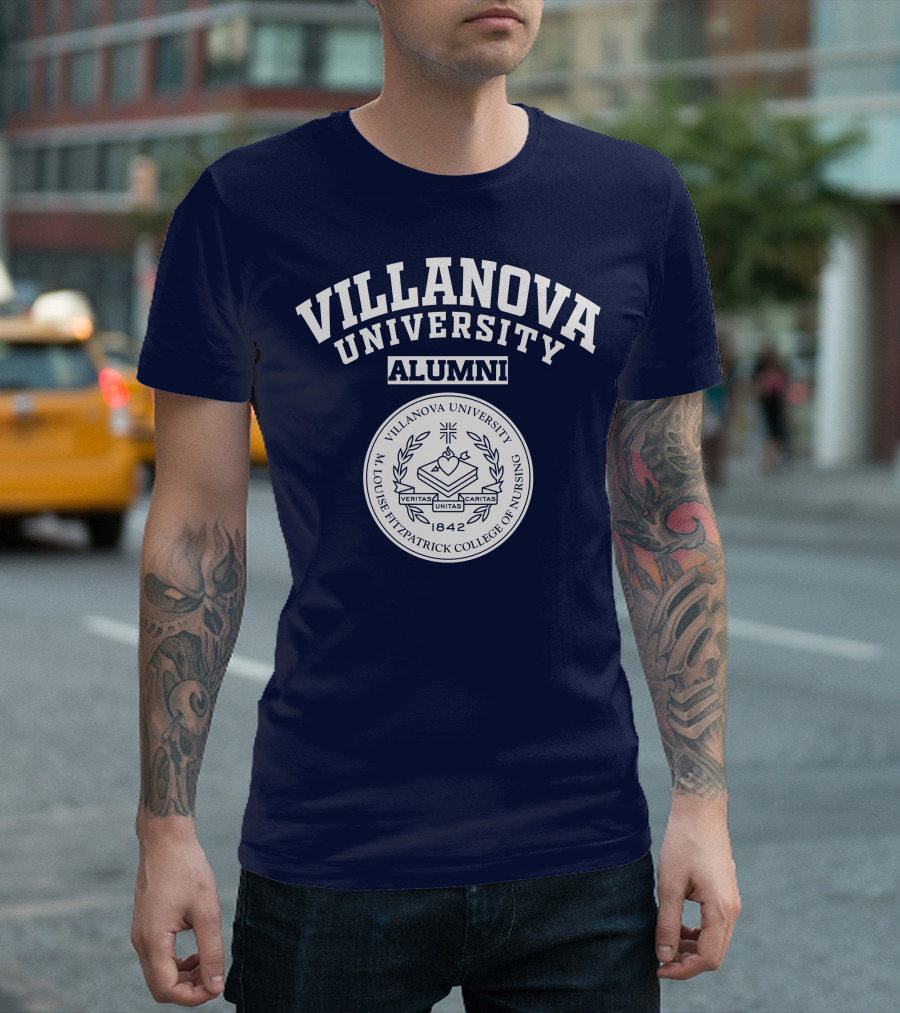 Villanova University Alumni M. Louise Fitzpatrick College of Nursing 1842 Veritas Unitas Caritas T-Shirt