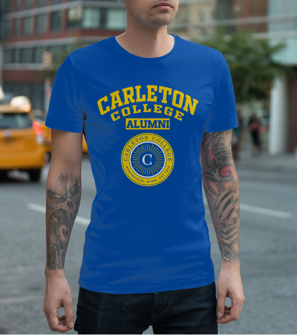 Carleton College Alumni Northfield Minnesota Est 1866 C Emblem T-Shirt