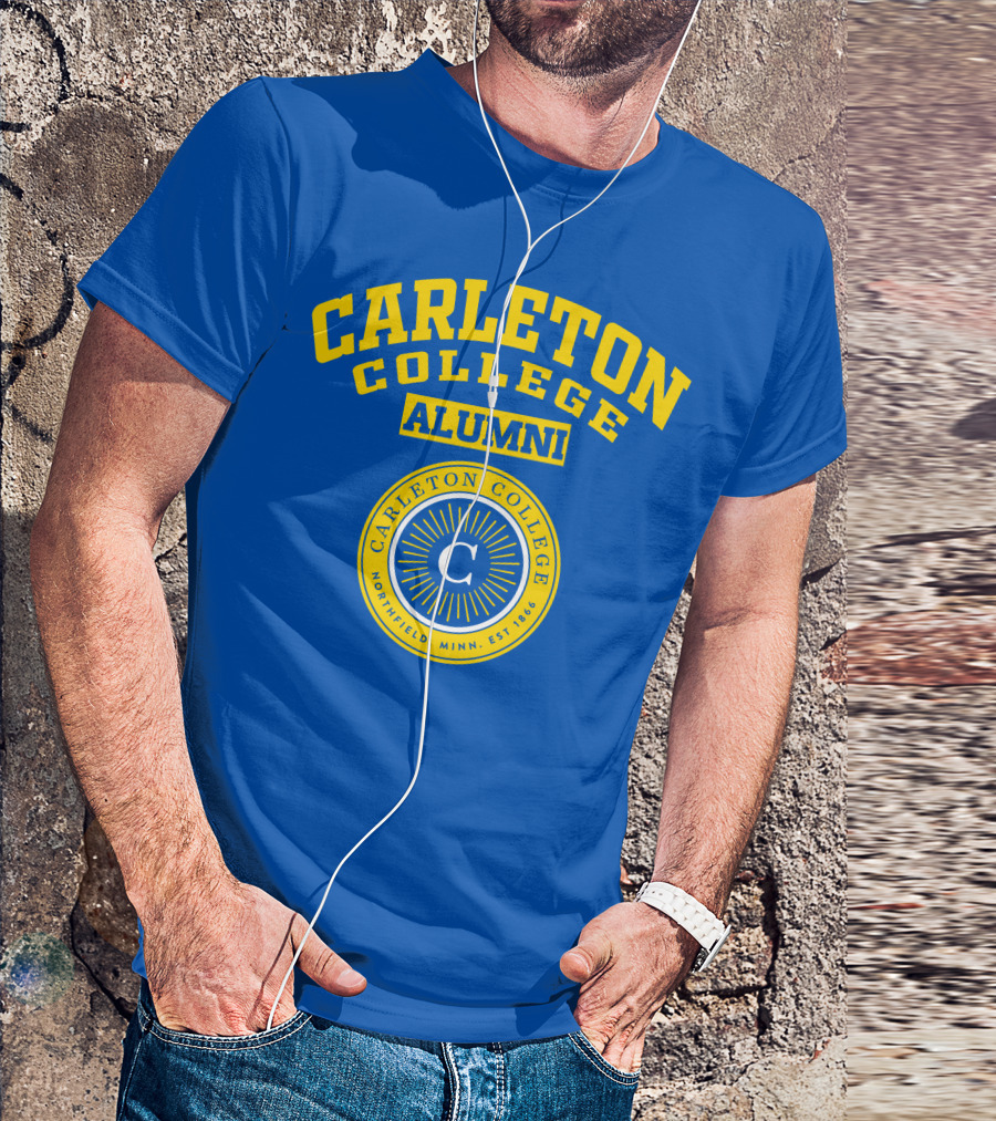 Carleton College Alumni Northfield Minnesota Est 1866 C Emblem T-Shirt