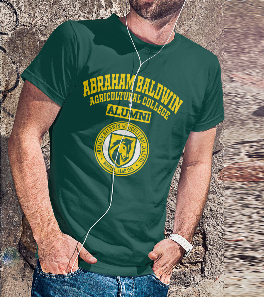 Abraham Baldwin Agricultural College Alumni Normal Alabama Horse Emblem T-Shirt