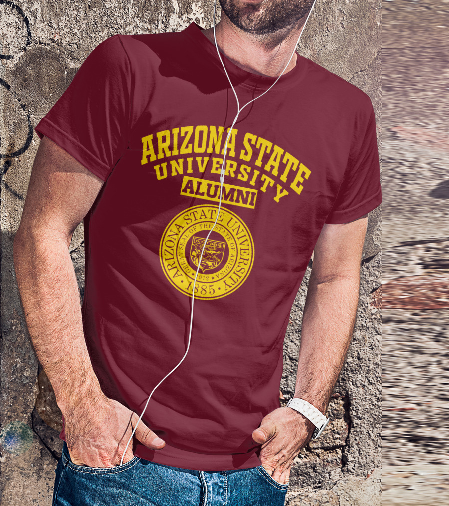 Arizona State University Alumni 1885 Great Seal Ditat Deus T-Shirt