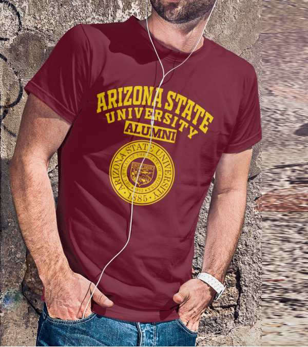Arizona State University Alumni 1885 Great Seal Ditat Deus T-Shirt
