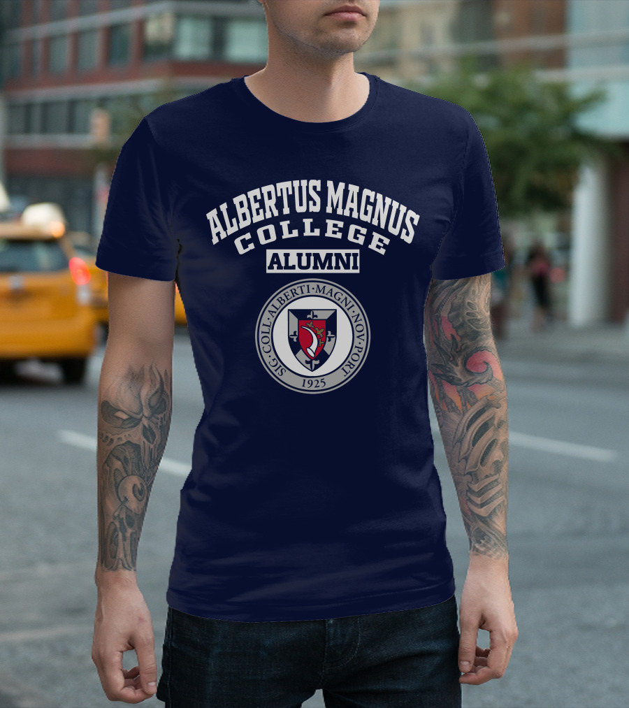 Albertus Magnus College Alumni Sigillvm Coll Albert Magni Nova Port 1925 T-Shirt