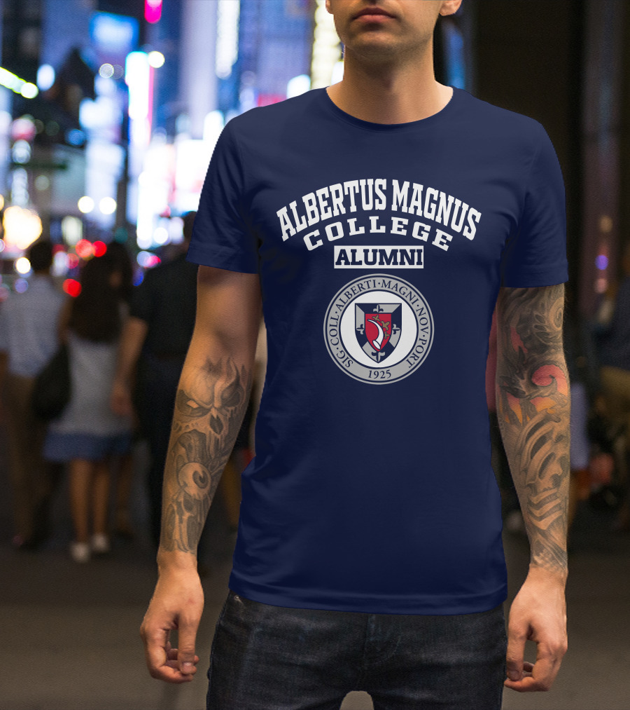 Albertus Magnus College Alumni Sigillvm Coll Albert Magni Nova Port 1925 T-Shirt