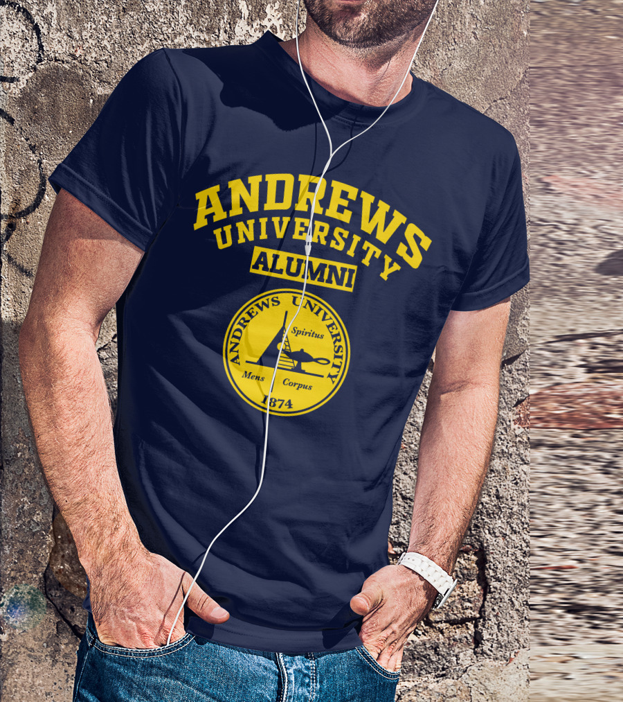 Andrews University Alumni Spiritus Mens Corpus 1874 T-Shirt