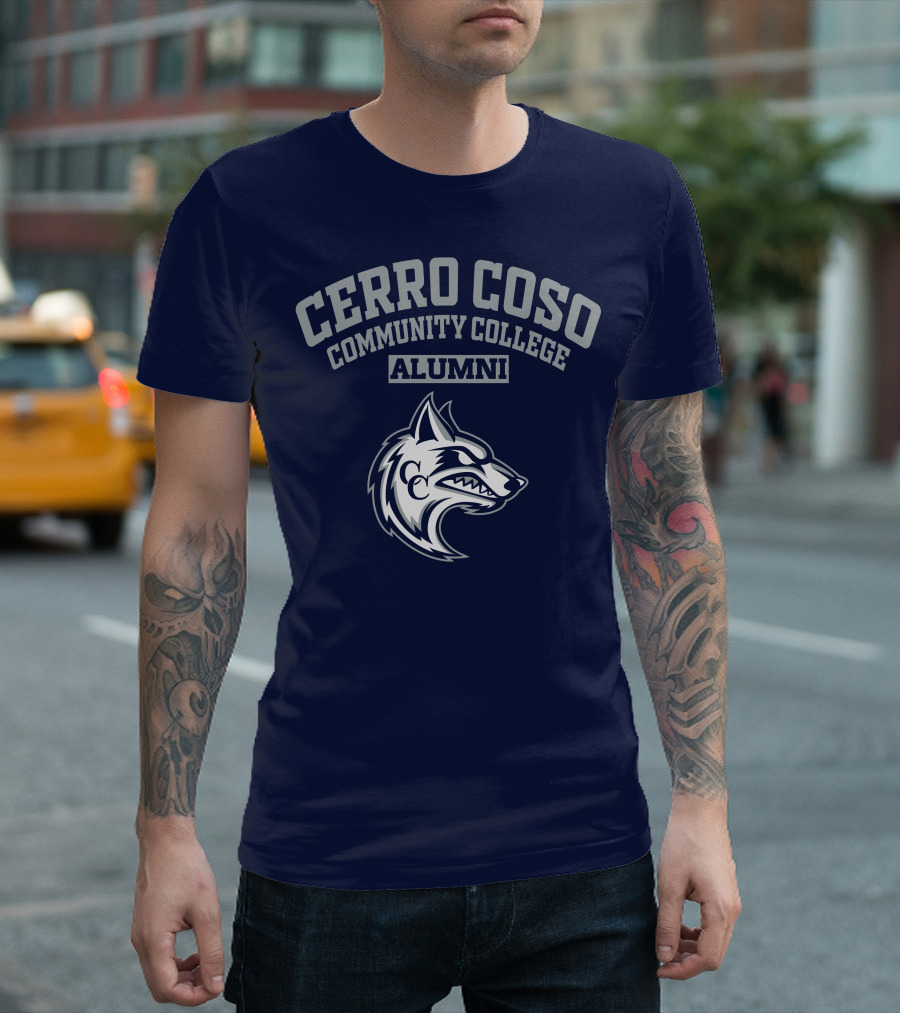 Cerro Coso Community College Alumni Wolf T-Shirt