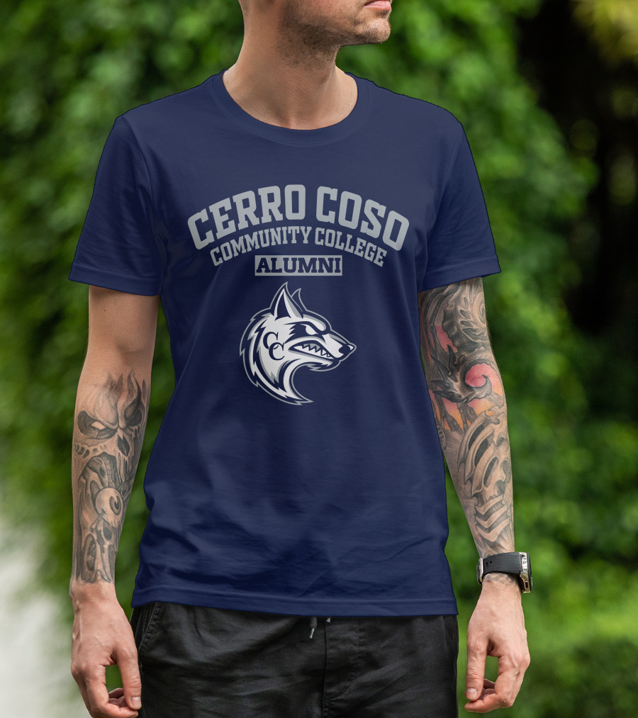 Cerro Coso Community College Alumni Wolf T-Shirt