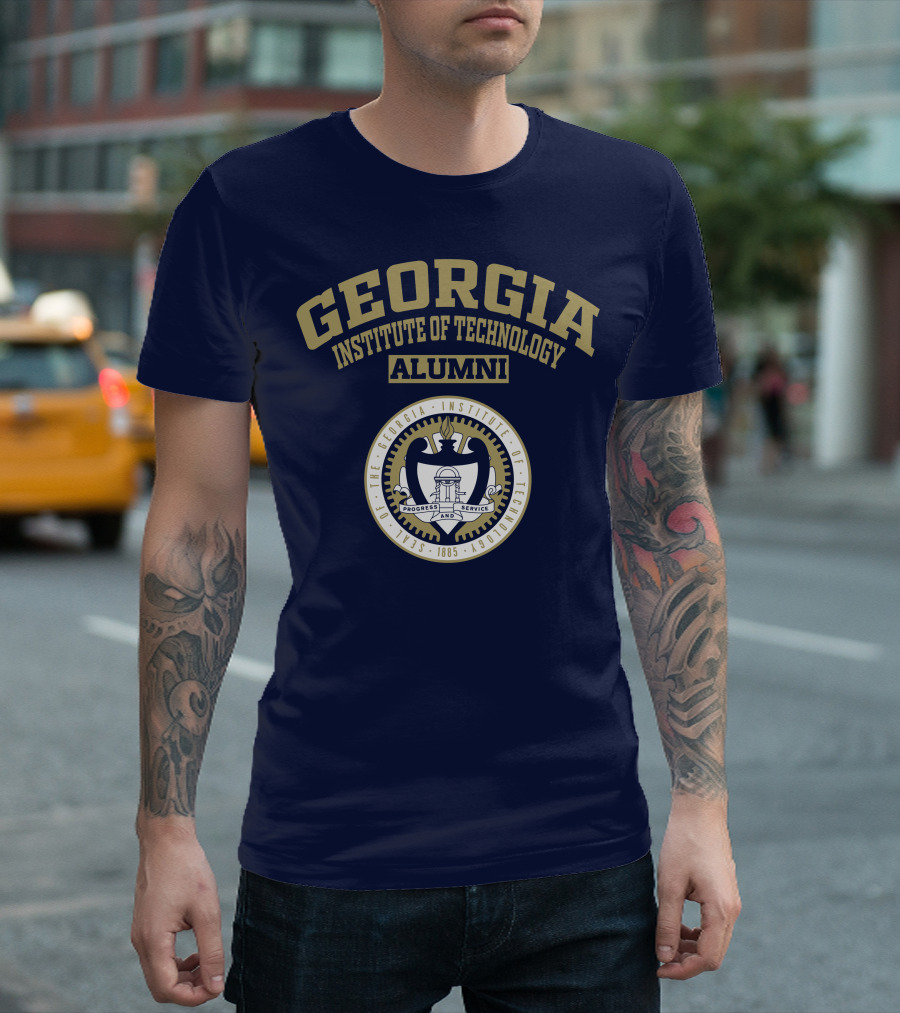 Georgia Institute of Technology Alumni Seal Progress and Service T-Shirt